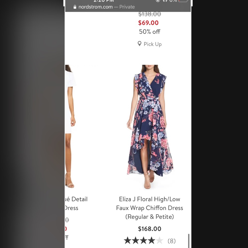 Nordstorm brand dress: elizabeth j brand